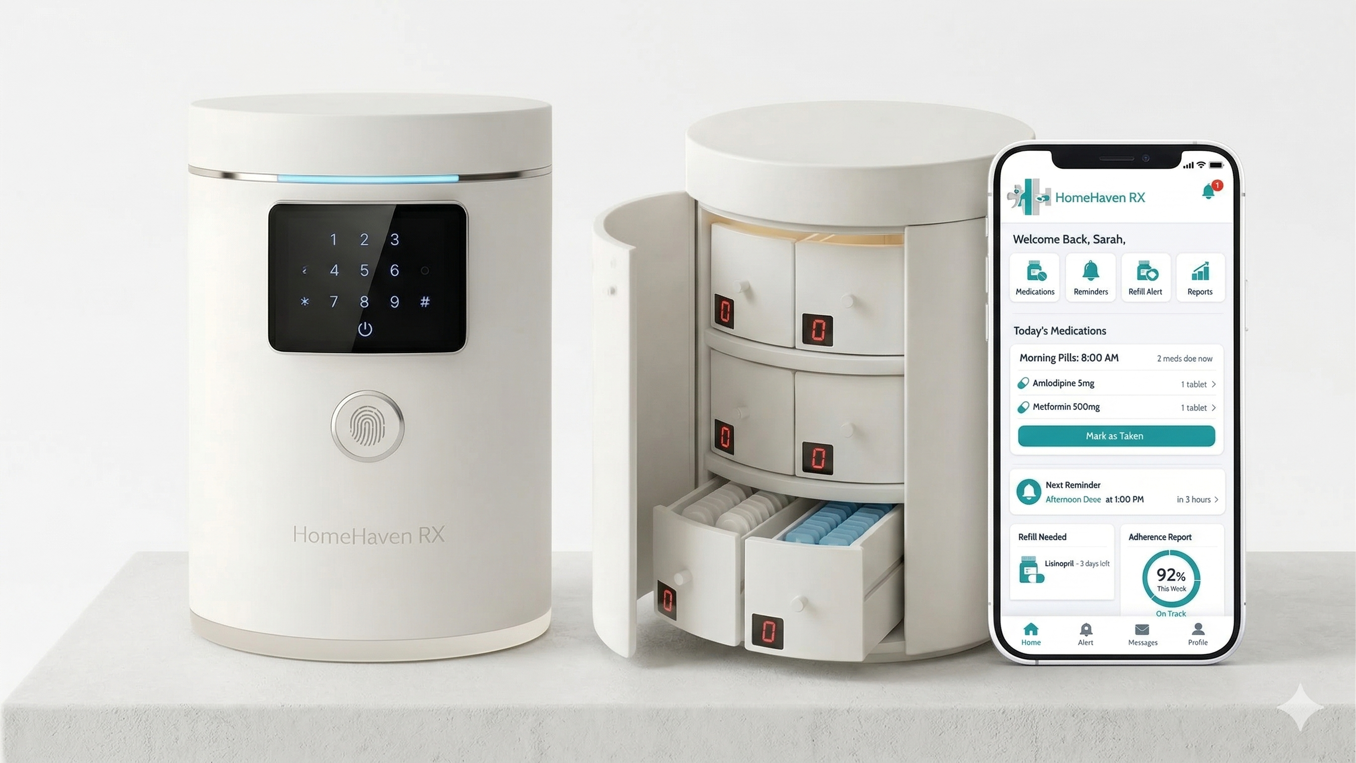 HomeHaven Smart Safe and App Dashboard